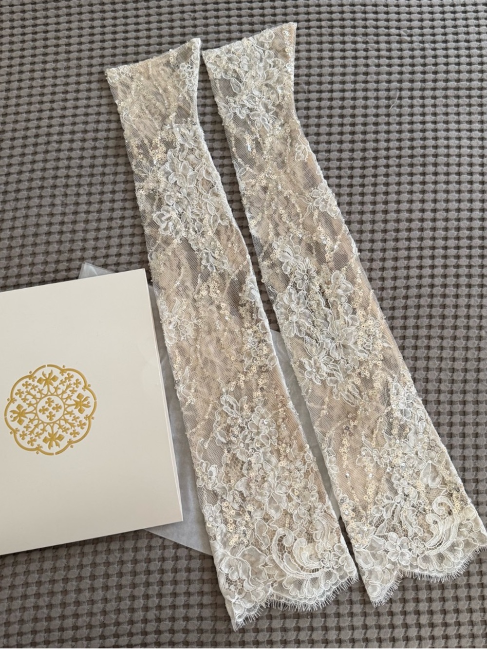 Grace Loves Lace Shimmy Gloves Sparkly Lace Bridal Gloves NEW